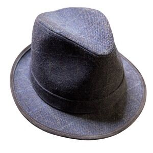 Vintage Weatherproof Wool Fedora Hat‎ Mens Dress Hat Brown Band Medium